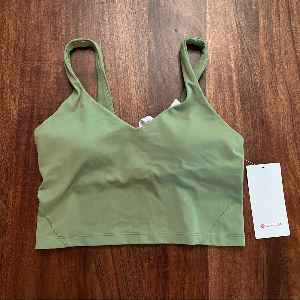 Lululemon Align Tank Top Nulu Size 10 A/B Cup Green Foliage GFOL 76449